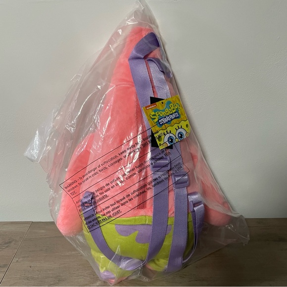 SpongeBob SquarePants Patrick Star Plush Backpack 19” Hot Topic - Picture 6 of 7